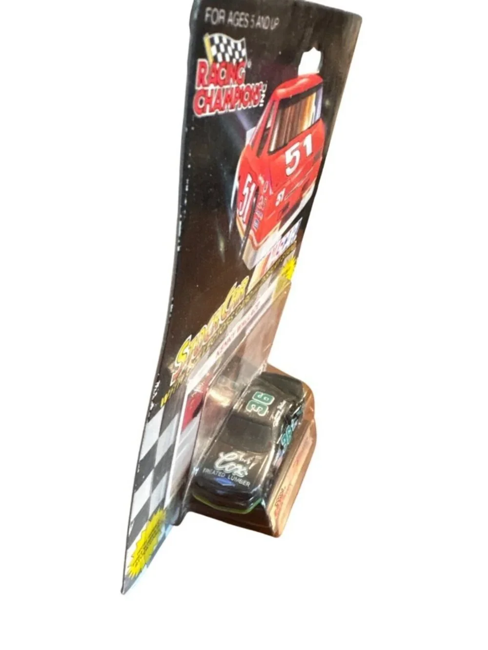Die Cast Racing Champions NASCAR Stock Car Kenny Wallace Collectors Card Stand